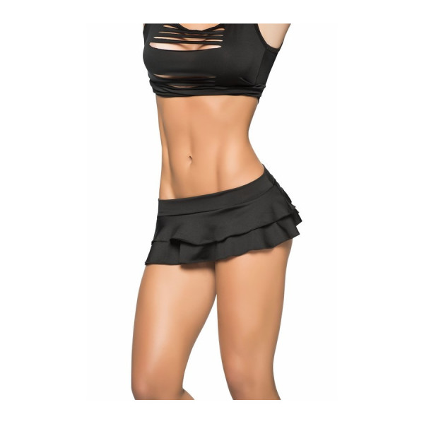 Jupette double fronce Black 